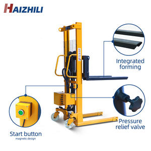 Haizhili Good Lifts Equipos de manejo de materiales Operado a mano Batería Semi apilador eléctrico Carretilla elevadora 1T 3,5 m - Product Image 5