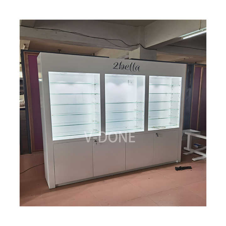 storage cabinet mirror for optician