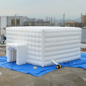 Outdoor white inflatable marquee tent, inflatable cube/square bubble tent for sale K5078-3