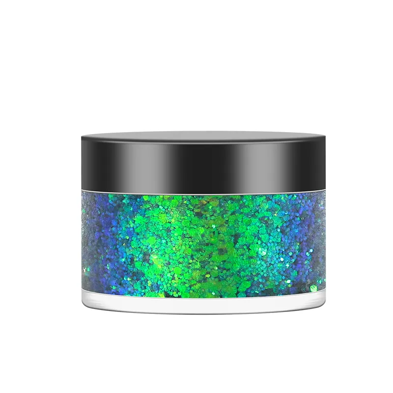 Body Gel 14 Kleuren Regenboog Klein Formaat Gemengde Glitter 15Ml Sprookjesachtige Stijl Glitter Gelei Met Uw Private Label