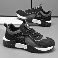 Sepatu Pria 2026 Musim Semi Terbaru Terlaris Santai Kasual Rendah Berikat Tali Serbaguna Nyaman Trendi Warna-Blok Bernapas