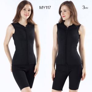 Veste de plongée en néoprène <span class=keywords><strong>noir</strong></span> et bleu de 3 mm pour adultes, hommes et femmes, veste de surf, combinaison de plongée - Product Image 5