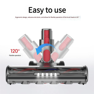 Tête de brosse de sol en bois dur pour aspirateur Dy Son <span class=keywords><strong>V7</strong></span> V8 V10 V11 V15 avec pièces de rechange de tête de nettoyage de rouleau de phare LED - Product Image 3