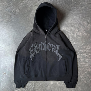 Sudadera con Capucha y Cremallera para <span class=keywords><strong>Hombre</strong></span>, Personalizada con Logotipo Impreso en 3D, 100% Algodón, Impresión DTG, de Alta Calidad - Product Image 1
