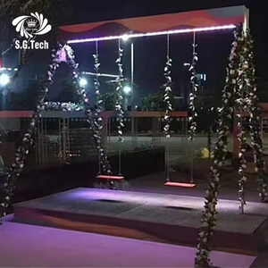 S.G.Tech Ensemble de balançoires LED commerciales avec éclairage coloré pour les installations de loisirs, rideau d'eau numérique - Product Image 3