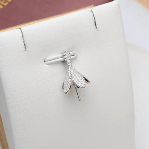 อุปกรณ์ทำเครื่องประดับเงินแท้ S925 สำหรับผู้หญิง ถาดเปล่าสำหรับไข่มุก 13-16 มม. จี้หัวหมวกใหญ่ 724 - Product Image 1