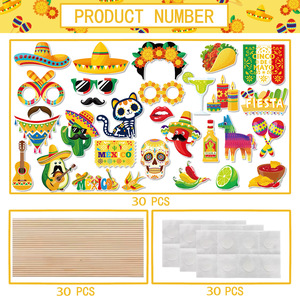 Tema del <span class=keywords><strong>carnaval</strong></span> mexicano Gafas divertidas Día mexicano <span class=keywords><strong>de</strong></span> los muertos Accesorios <span class=keywords><strong>de</strong></span> fotografía Suministros <span class=keywords><strong>de</strong></span> decoración para fiestas - Product Image 3