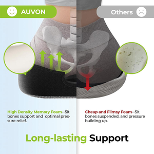 Cuscino Ergonomico in Memory Foam <span class=keywords><strong>per</strong></span> Coccige con Logo Personalizzato, Ortopedico <span class=keywords><strong>per</strong></span> Sollievo dalla Pressione sul Coccige, <span class=keywords><strong>per</strong></span> Sedia da Ufficio, <span class=keywords><strong>Auto</strong></span>, Sedia a Rotelle - Product Image 4