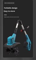 Nouveau Cultivateur Électrique Industriel Compact à Moteur Brushless au Lithium pour Mini-tilleuse, Labourage, Désherbage, Plantes en Pot et Creusement de Fossés