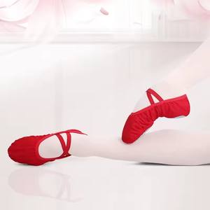 Zapatillas de Ballet para Mujer, Zapatillas de Danza de Lona para Niñas, Suela Partida, Zapatos de Gimnasia, Yoga y Danza, Zapatos de Bailarina para Niños y Adultos - Product Image 5