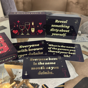 Matériel de papier recyclable personnalisé de haute qualité Jeux de cartes à boire pour adultes Truth Dare pour la famille et les fêtes - Product Image 1