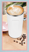 Mug à café isotherme en acier inoxydable avec couvercle, tasse thermique à double paroi pour le bureau, les trajets quotidiens, utilisation quotidienne, anti-fuite, sans BPA