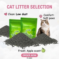 Kotoran Kucing Bentonit Karbon Aktif, Daya Gumpal Kuat, Rendah Debu, Butiran Penghilang Bau, Penyerapan Air Cepat, Aman untuk Kucing di Dalam Ruangan