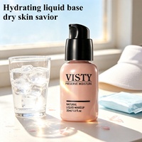 Fond de teint liquide VISTY pour femmes, soyeux, imperméable, illuminateur, correcteur, fond de teint, fourniture directe d'usine
