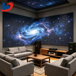 Panel Acústico Decorativo HENGJIU con Diseño 3D de Galaxia y Estrellas, en Fieltro PET Ecológico, para Sala de Estar y Dormitorio - Product Image 1