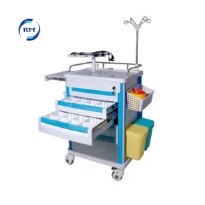 Rayman Hospital Treatment Cart Medical Dressing Carriage Vehicle Medicine Trolley Abs Car For Nursing Room