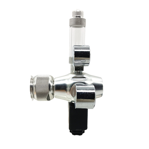 Regulador de presión de acuario de aluminio de doble etapa Válvula de ajuste de acero inoxidable de precisión Regulador de burbuja de solenoide de CC ajustable - Product Image 5