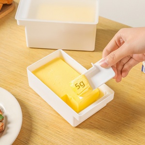 Custom Logo/Color Butter Cutting Storage <b>Container</b> Plastic Cheese Cake Butter Dish Box with Cover <b>Refrigerator</b> with Lid - Product Image 3