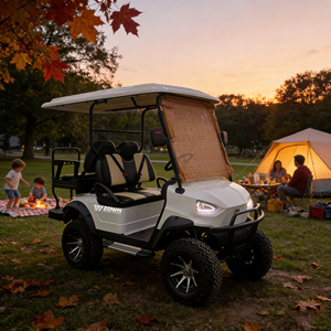 Carrito de Golf Eléctrico de 6 Plazas en Oferta, Pantalla Táctil, Luces LED, Diseño de Lujo, Alimentado por Litio, Homologado para Circular por la Calle - Product Image 1