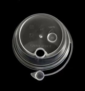 New Stock 90/98Mm Hard <b>Plastic</b> Pp Leakproof Conjoined Cup Lid <b>Milk</b> Tea for Wine <b>Bottles</b> Open End Pilfer Proof Easy Use - Product Image 2