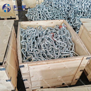 中国供应商锚链工厂销售出口铁焊接热浸节链 - Product Image 5