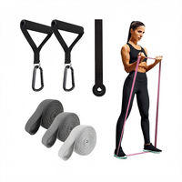 Banda de Resistencia Larga de Tela Antideslizante para Entrenamiento de Fuerza, Asistencia en Dominadas, Ejercicios, Yoga, Pilates, Fisioterapia