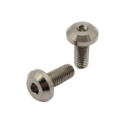 Approvisionnement d'usine Titane Gr5 Bouton Torx Vis M3/M4 Filetage Plastique et Alliage Matériau 10/16mm Longueur Boulon à Tête Socket