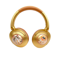 Casque intelligent sans fil, écouteurs sportifs et casque supra-auriculaire, casque capsule mignon de couleur macaron pour enfants