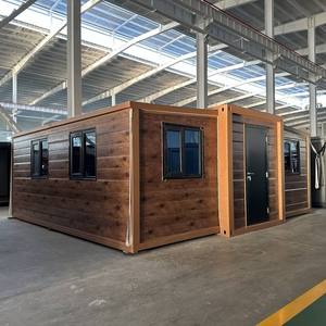Modern 40 Ft 20 Ft Flat Woodgrain Prefab Container House Expandable 3 Bedroom FREE SHIPPING TO ALL - Product Image 2