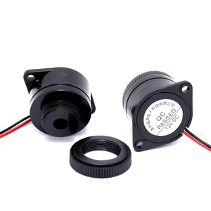 Âm Thanh Lớn 100dB 30*25Mm 12V 24V DC Liên Tục Hoặc Liên Tục Âm Thanh Hoạt Động Piezo Buzzer Với Dây Dẫn - Product Image 1
