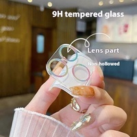 Film de protection d'objectif intégré premium brillant 9H transparent pour objectif d'appareil photo de téléphone iPhone 12 13 14 15 16 17 18 Pro Max Plus