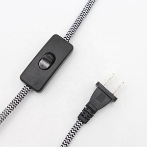 Câbles d'alimentation polarisés à 2 broches US 110V CA <span class=keywords><strong>avec</strong></span> <span class=keywords><strong>interrupteur</strong></span>, dénudés - Product Image 5