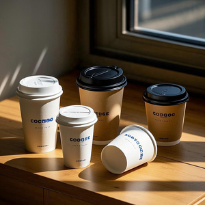 <strong>Customized</strong> 20oz Double Wall <strong>Paper</strong> <strong>Cup</strong> Waterproof PLA Coffee <strong>Cup</strong> For Hot Drinks - Product Image 2