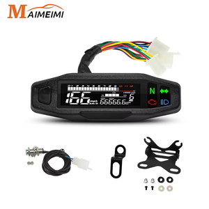 Motorcycle <strong>Speedometer</strong> LCD Instrument ABS Modification General Accessories Odometer Water Temperature <strong>Speedometer</strong> - Product Image 3