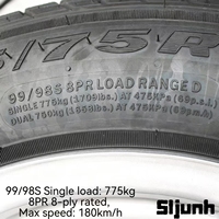 Pneu radial de secours 175/70R14 avec moyeu lesté, ajustement universel pour Wuling Rongguang Small Card