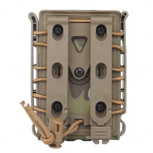 กระเป๋าใส่แม็กกาซีนแบบเร็วสำหรับปืนขนาด 5.56 และ 7.62 นิ้ว  แบบยุทธวิธี  ติดตั้งได้กับระบบโมลล์ สำหรับใช้งานกลางแจ้ง ทำจากไนลอนและพีซี - Product Image 4