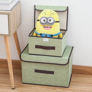 Caja de almacenamiento de <span class=keywords><strong>ropa</strong></span> portátil, organizador de juguetes a prueba de polvo para el hogar, caja de almacenamiento Organizadora no tejida - Product Image 4