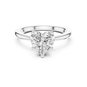 Superbe Bague Solitaire Cœur Classique avec Diamant de Laboratoire et Halo, 1,5 Carat, Certifiée IGI, en Argent Sterling 925, pour Mariage, Fête, Anniversaire - Product Image 3