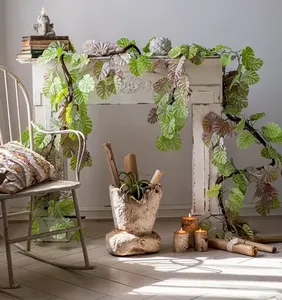 Plante artificielle grimpante décorative en plastique de haute qualité, type <span class=keywords><strong>liane</strong></span> ou palmier en caoutchouc, pour mur végétal - Product Image 5