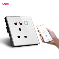 Enchufe de pared universal estándar del Reino Unido Programa Tuya 13A Aplicación inalámbrica Control de voz Zigbee Enchufe de pared inteligente