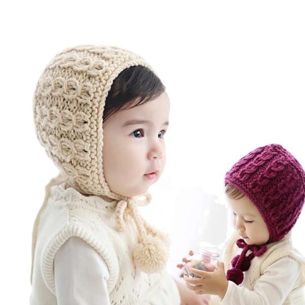 PHB 10678 зимняя вязаная шапка ручной работы для маленьких девочек