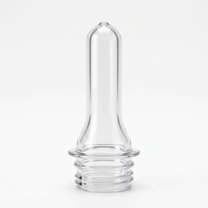 พรีฟอร์ม PET ขนาด 28 มม. PCO 1881 คอขวดสั้น สำหรับขวดน้ำผลไม้ CSD เกรดอาหาร ความใสสูง น้ำหนักเบา ผลิตด้วยวิธีฉีดขึ้นรูป - Product Image 1