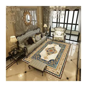 Luxury Design Wool New Zealand European Style Hand Tufted Persian Area Rug Living Room Carpet Parlor Home Decor