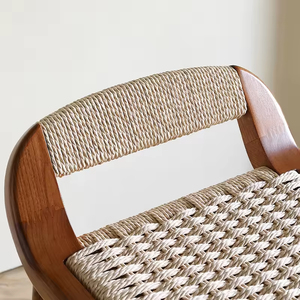 Tabourets de bar modernes en bois massif de noyer de style nordique, luxe léger, dossier haut, pour <span class=keywords><strong>cuisine</strong></span>, maison, restaurant, comptoir, <span class=keywords><strong>tabouret</strong></span> BC-014 - Product Image 5