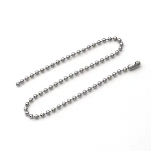 Wholesale Titanium Steel Round Bead Chain Titanium Steel Jewelry Steel Ball Chain In Rolls For Necklace