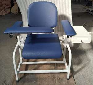 Chaise de prélèvement sanguin YKL051 avec accoudoirs réglables, chaise médicale manuelle pour prélèvement sanguin - Product Image 3