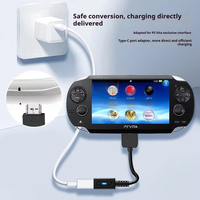 Adaptateur de chargeur PD USB-C vers PSV 1000, câble adaptateur de charge rapide PD haute vitesse de 10 cm