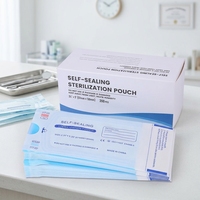 Papier médical 60 g/m²/70 g/m² + Film composite médical CPP/PET vert/bleu/blanc 90 mm*260 mm, pochette stérile auto-scellante Micoom