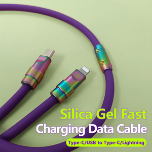 Cable USB-C a Silicona Maobos Modelo 41 con Blindaje Trenzado, Carga Rápida de 5A, Certificado MFi para <span class=keywords><strong>iPhone</strong></span> 11/12/13/14 - Product Image 5