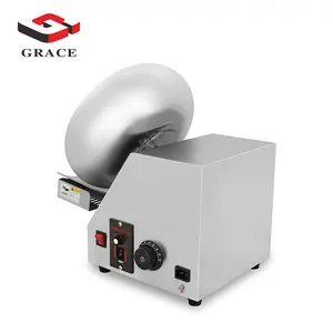 Grace Commerciële Elektrische Verwarmingsfunctie Chocolade Amandelnoot Coating Machine Pinda Suiker Coating Machine